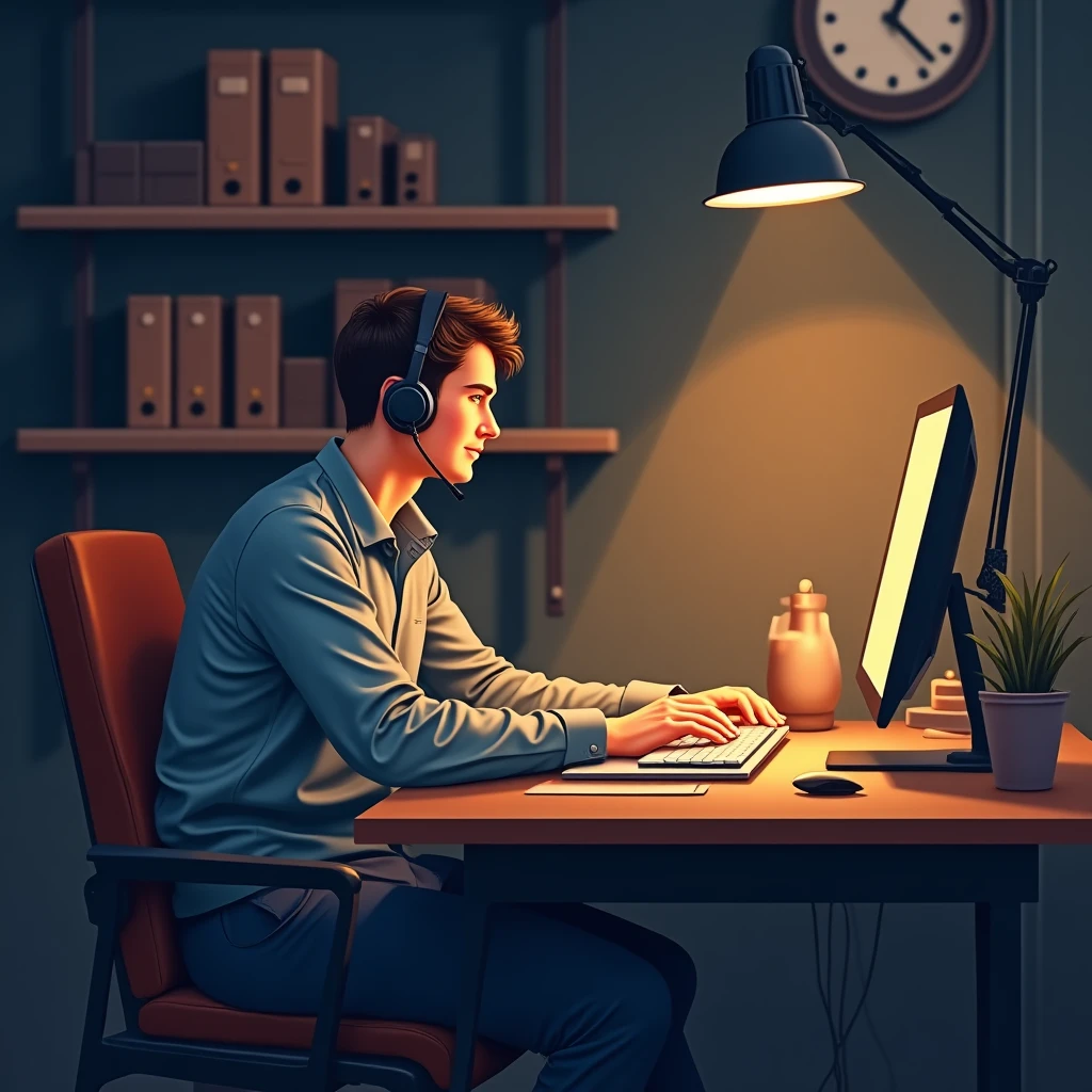 Support engineer in a balanced work environment