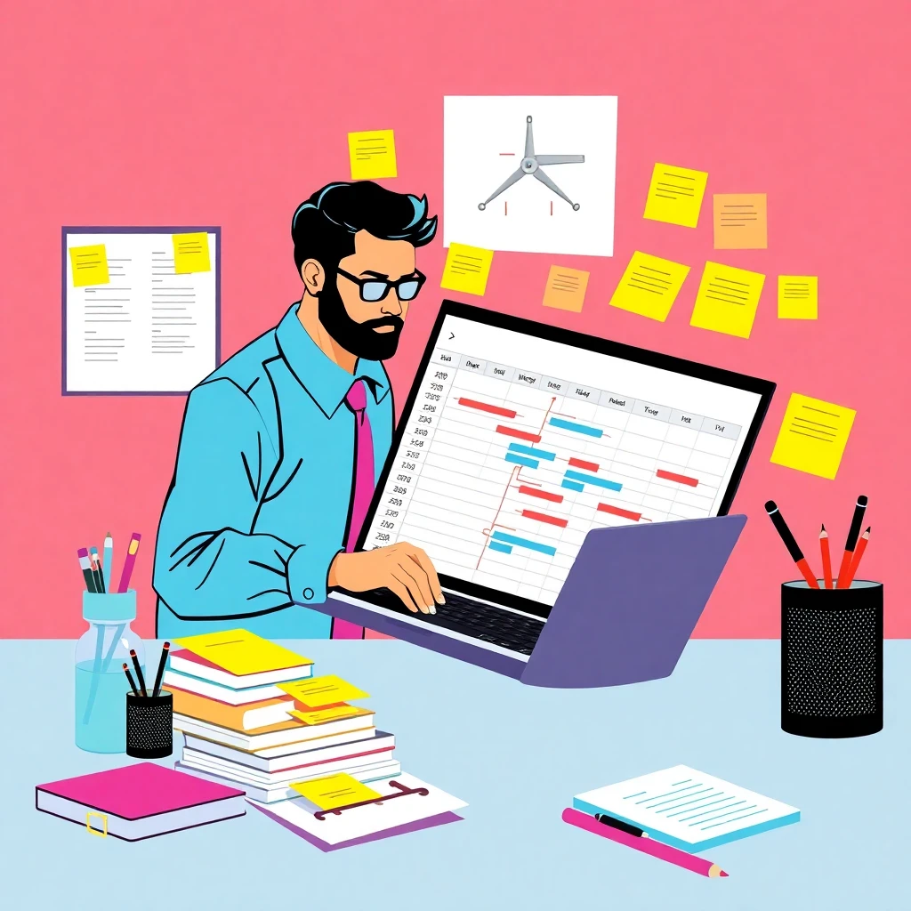 Project manager at work