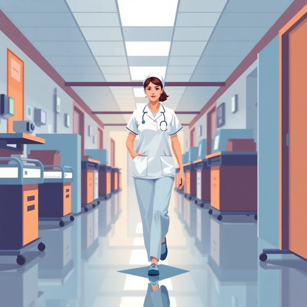 Nurse at work in a hospital