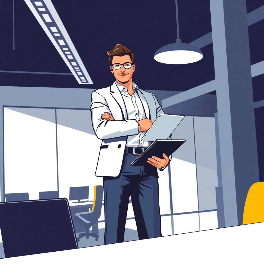 Career-focused office environment