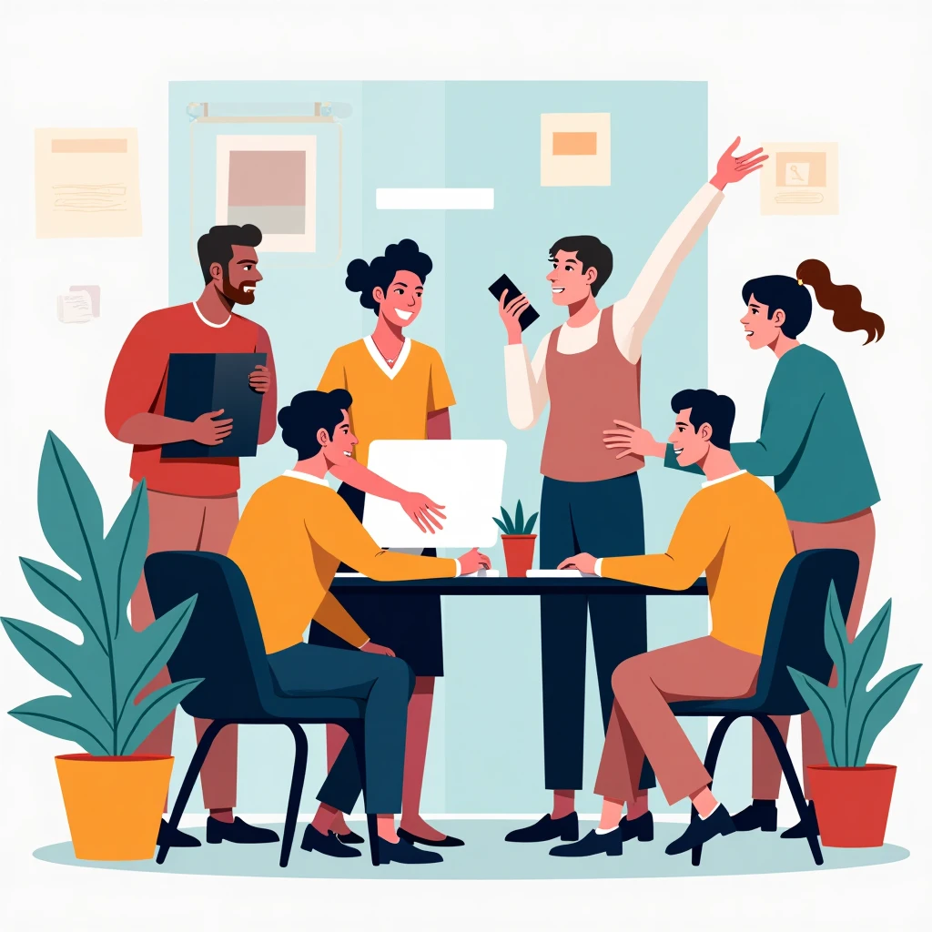 Diverse office environment