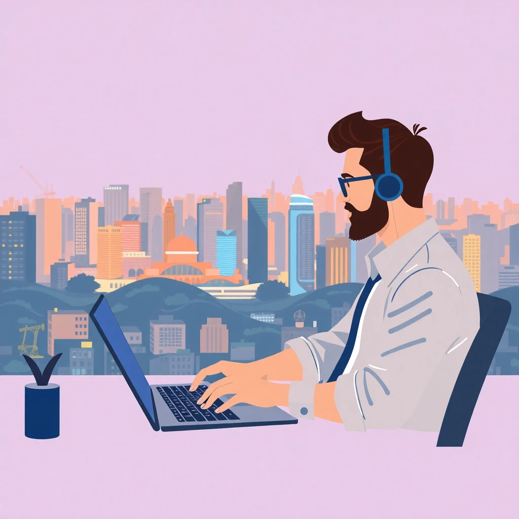 Trabalho remoto com vista