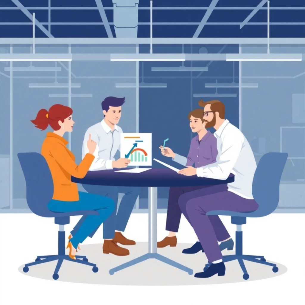 Team meeting highlighting communication