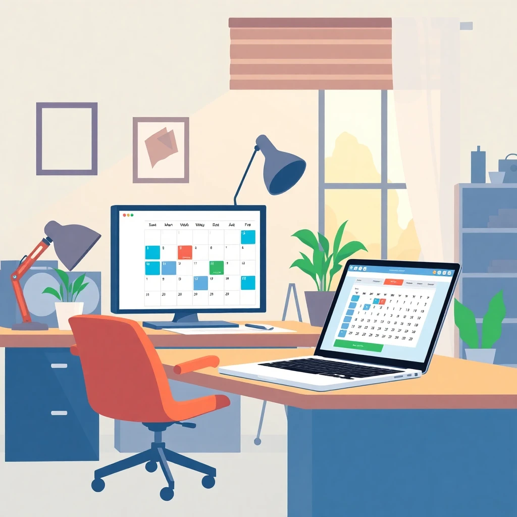 Flexible work-from-home setup