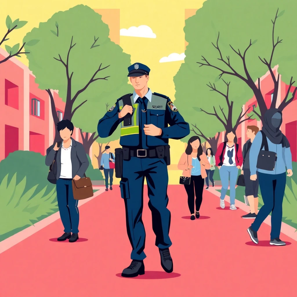 Campus security in action