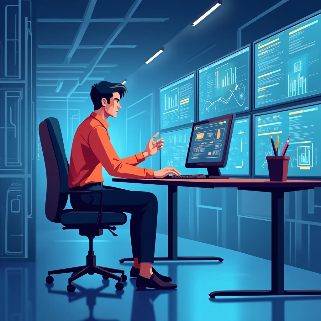 Security professional in action