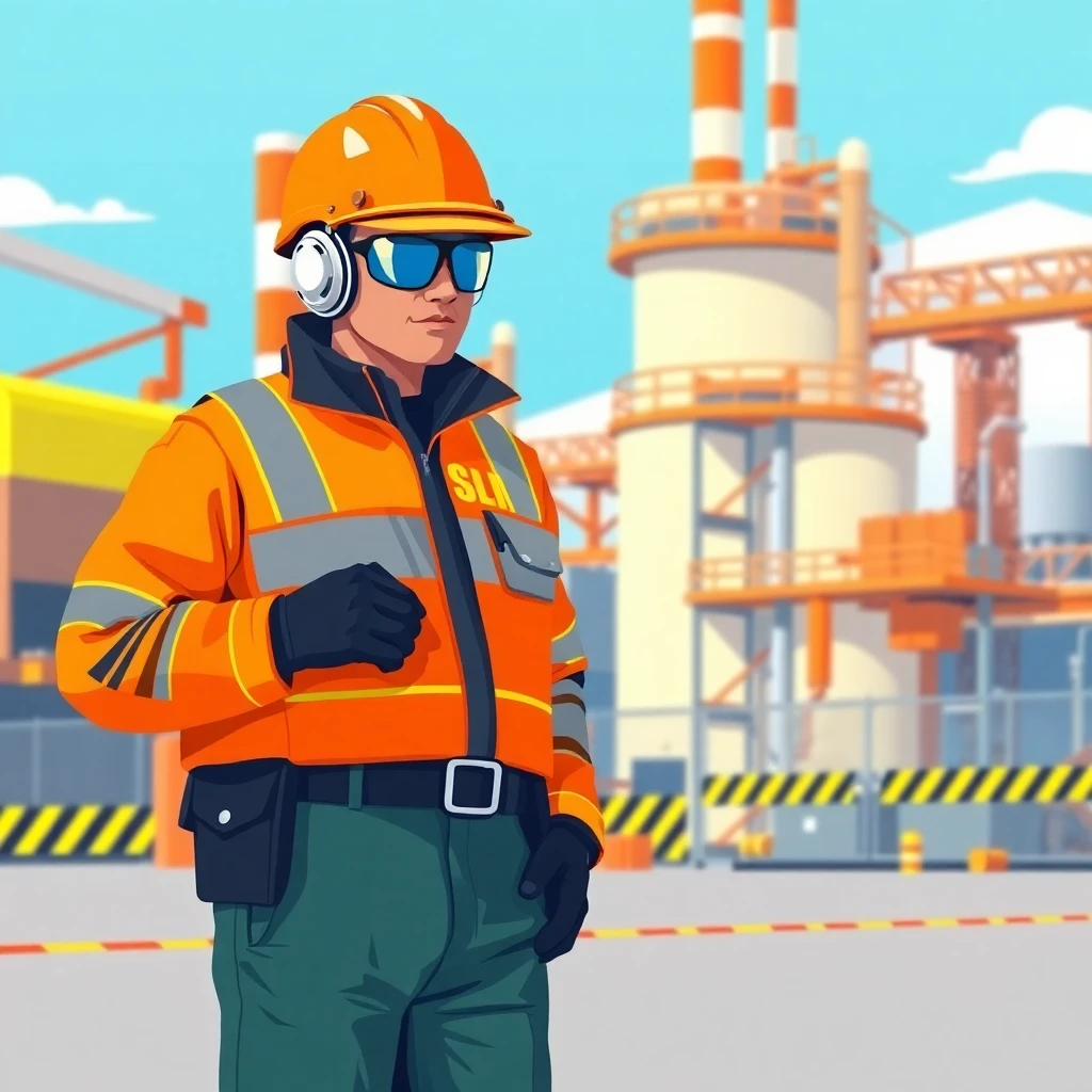 Security guard on patrol