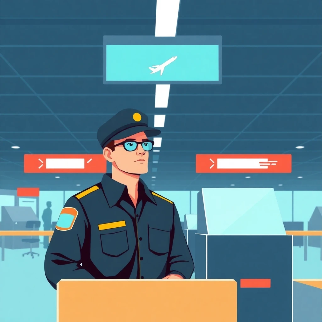 Airport security officer