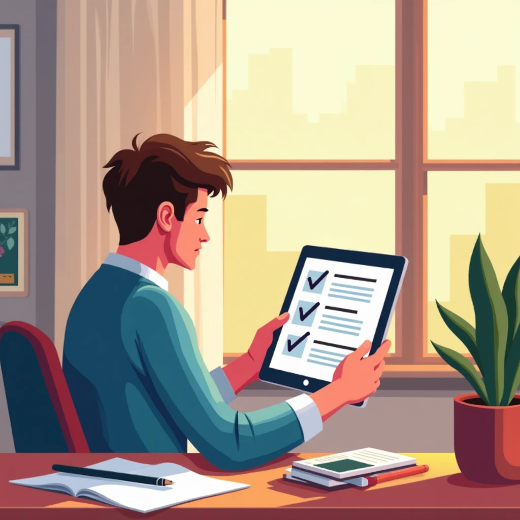 Educator reviewing job pros and cons