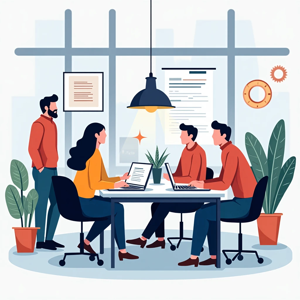 Entwickler-Team im Büro