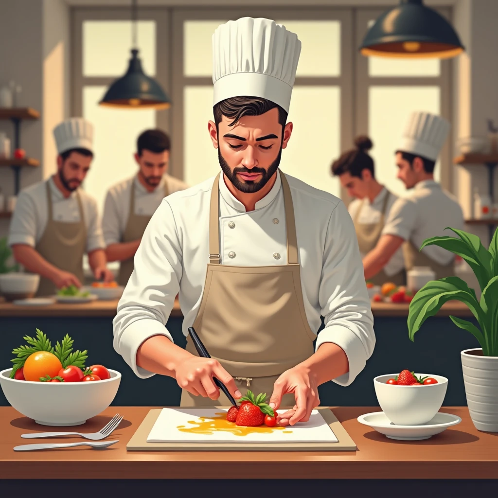 Chef specializing in a unique dish