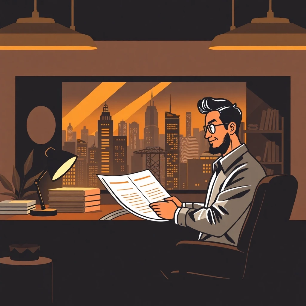 Finance manager at work