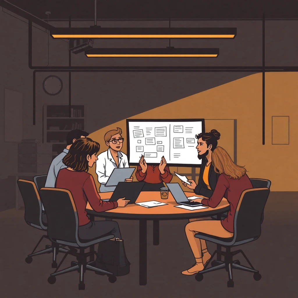 Teachers collaborating