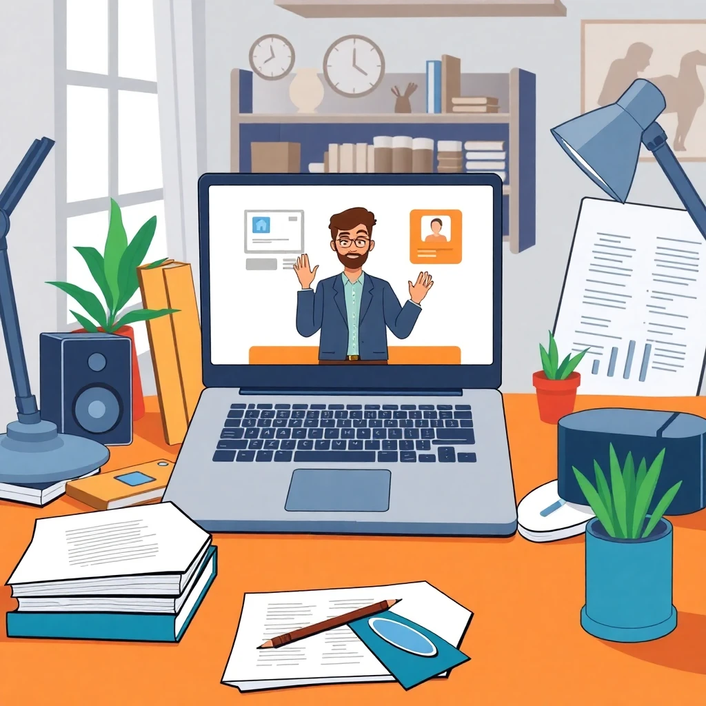 Remote teaching setup