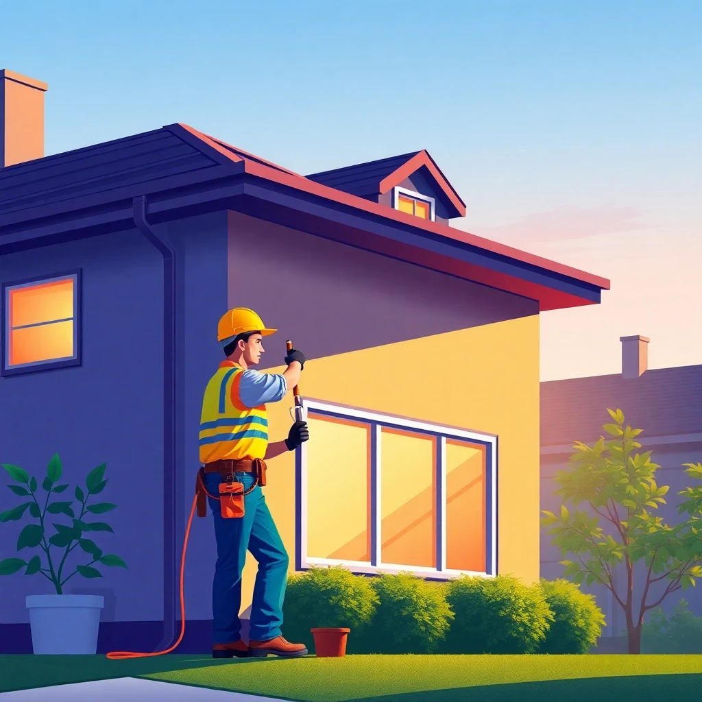 Timmerman performing maintenance