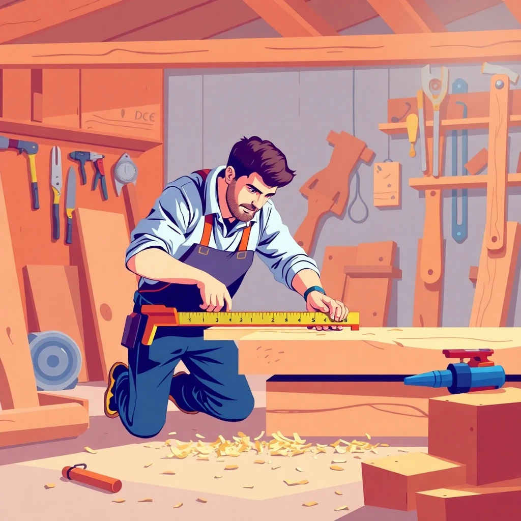 Carpenter at work