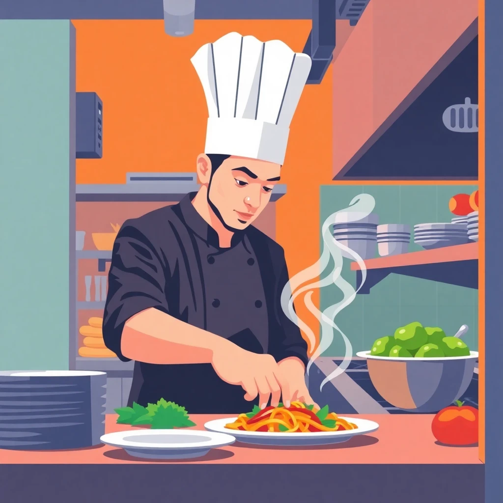 Chef in action