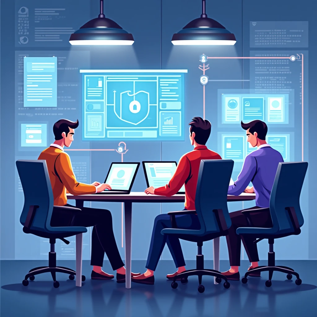 IT professionals in a modern office