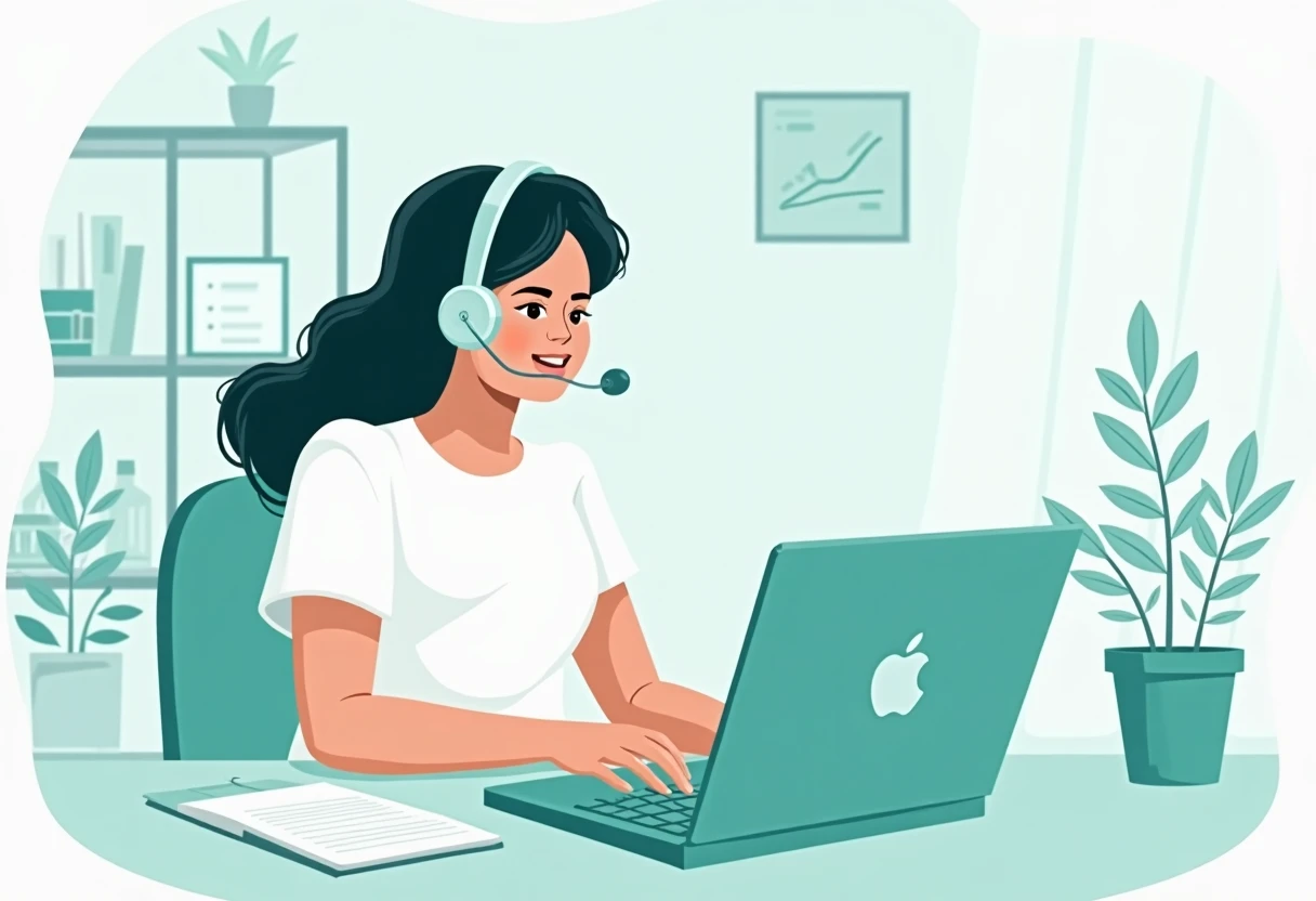 Customer service work-from-home setting