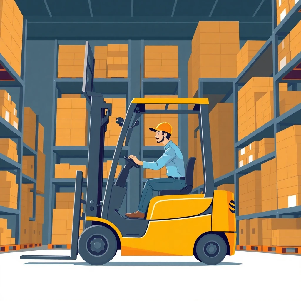 Skilled warehouse worker