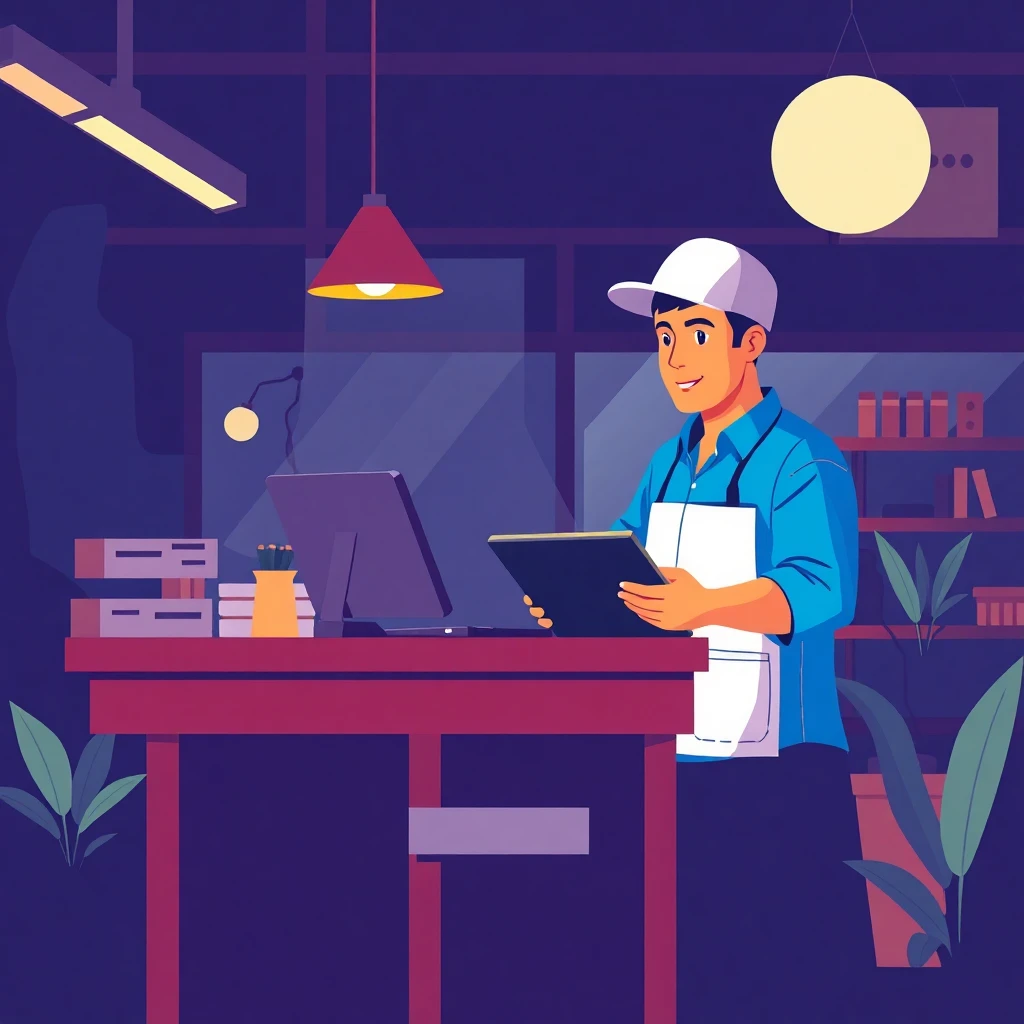 Trabajador de hospitalidad nocturno
