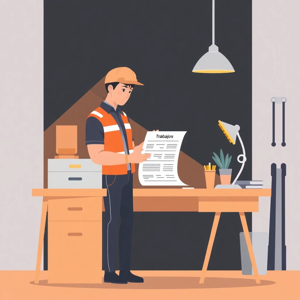 Conductor freelance comparando trabajos