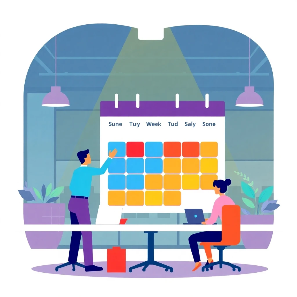 Calendario de horarios flexibles