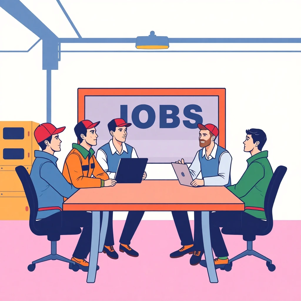 Delivery team discussing career growth