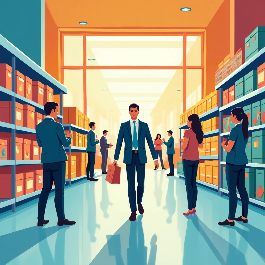 Responsable de magasin en action