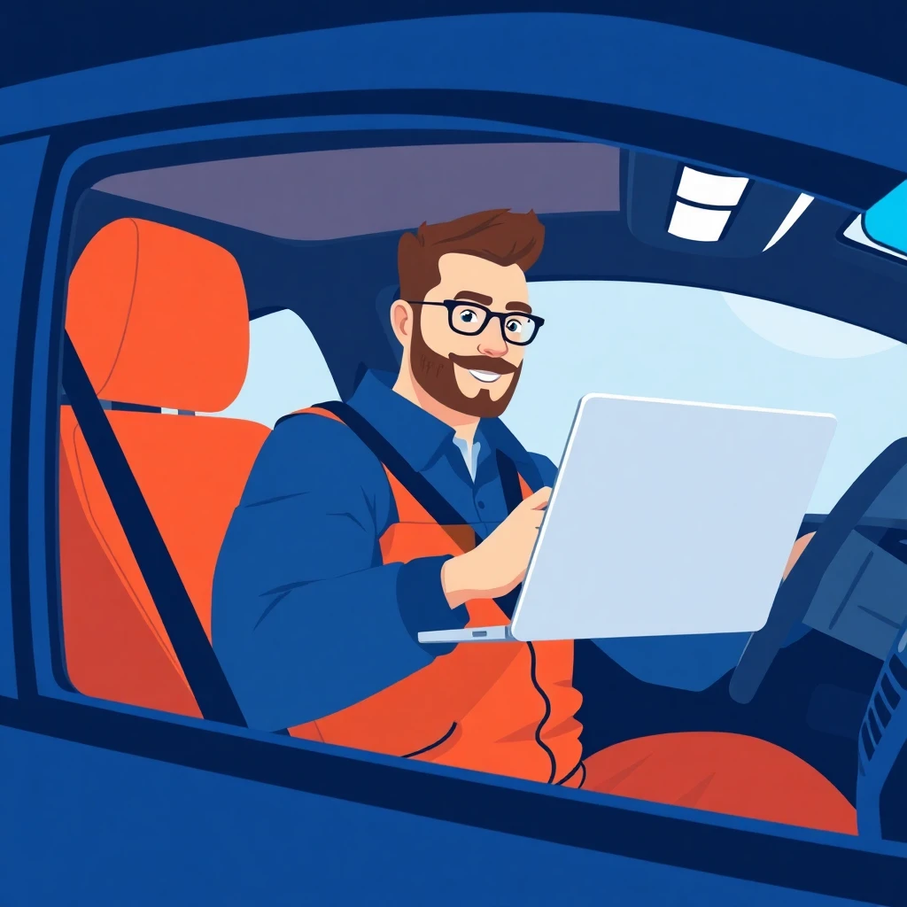 Außendienst-Verkäufer im Einsatz