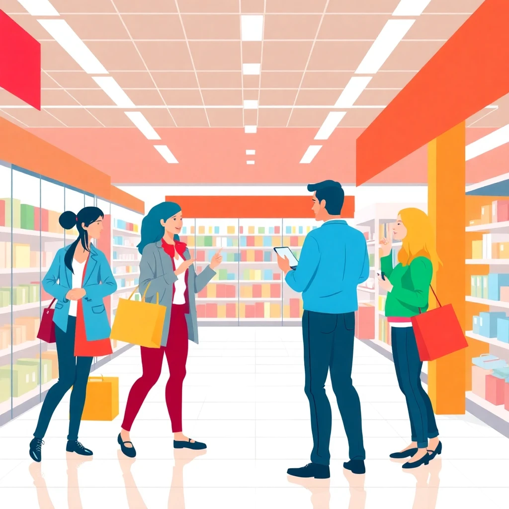 Verkaufsteam im Einsatz