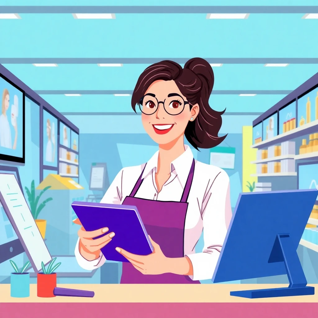 Verkauf in einem modernen Geschäft