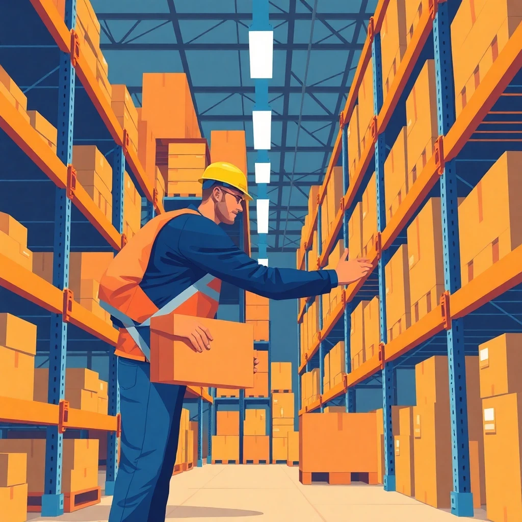 Organized warehouse environment