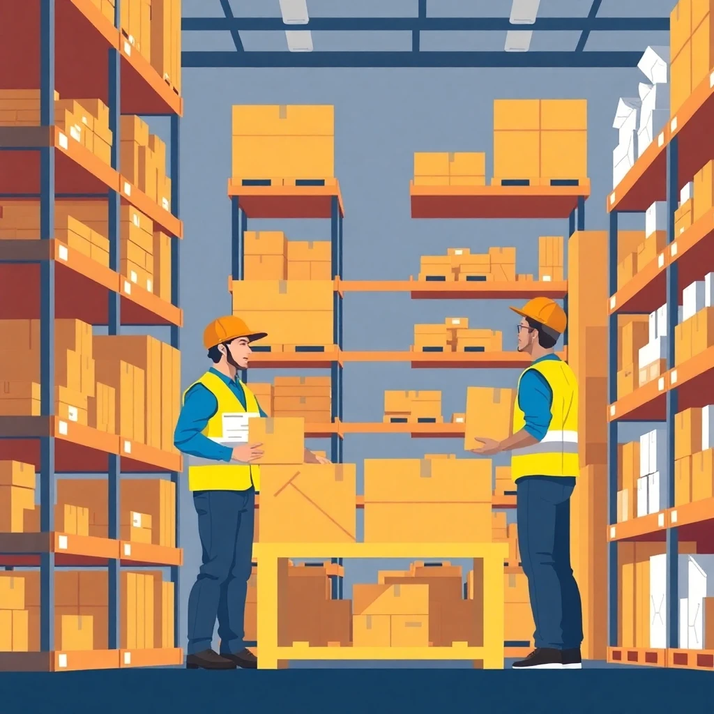 Flexible warehouse teamwork