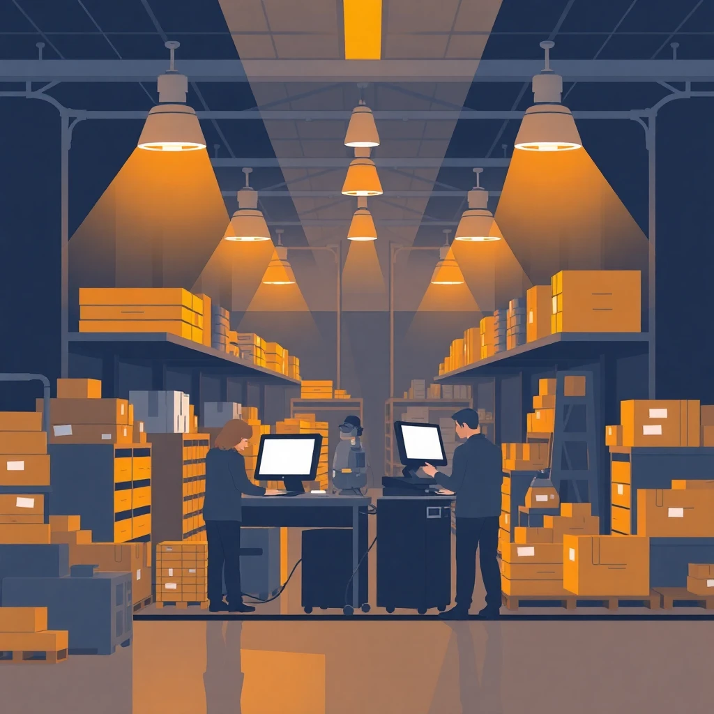 Warehouse with advanced equipment