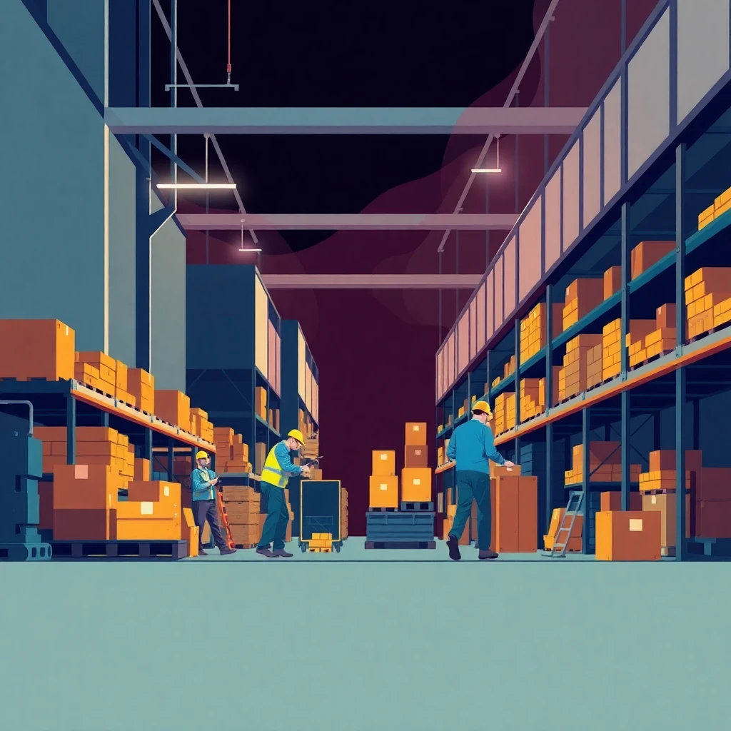 Night shift warehouse work