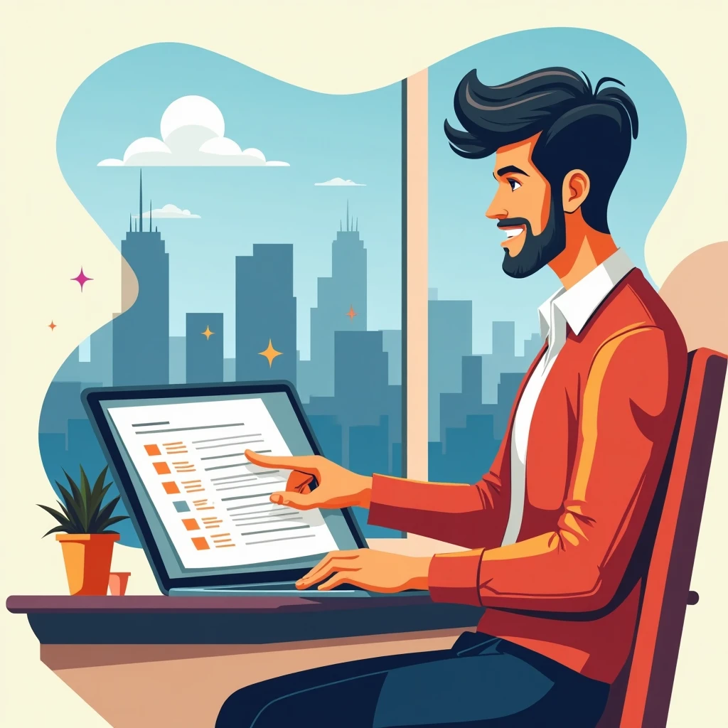 Professional reviewing job offers